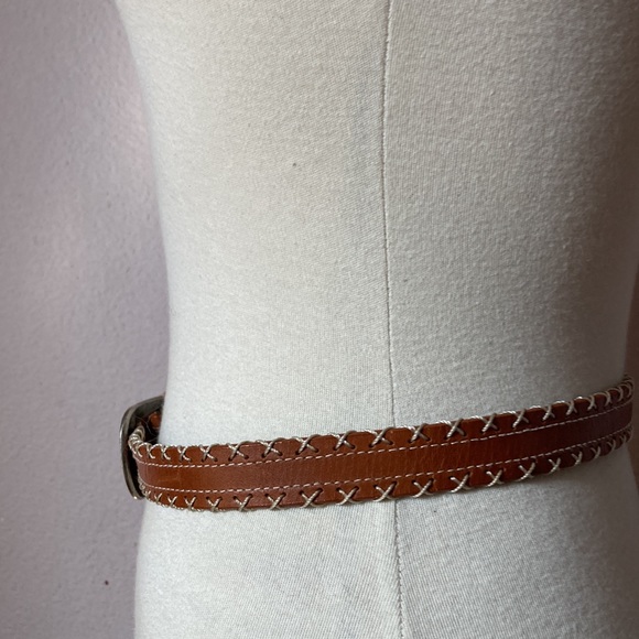 Vintage Esprit Stitched Leather Belt - Picture 5 of 8